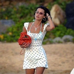 With Jean Marseille Dress in Blue Ditzy Print Size M